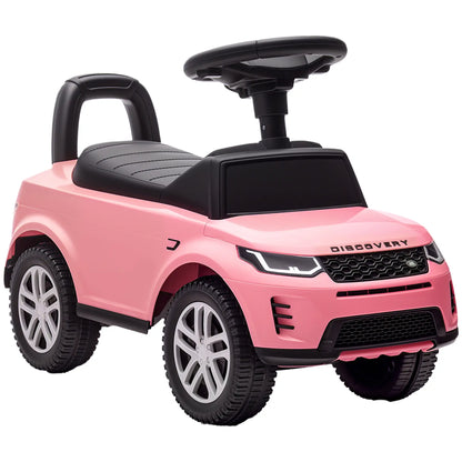 Voiture à pousser Land Rover, 18-36 mois, anti-basculement, klaxon, sons, rose