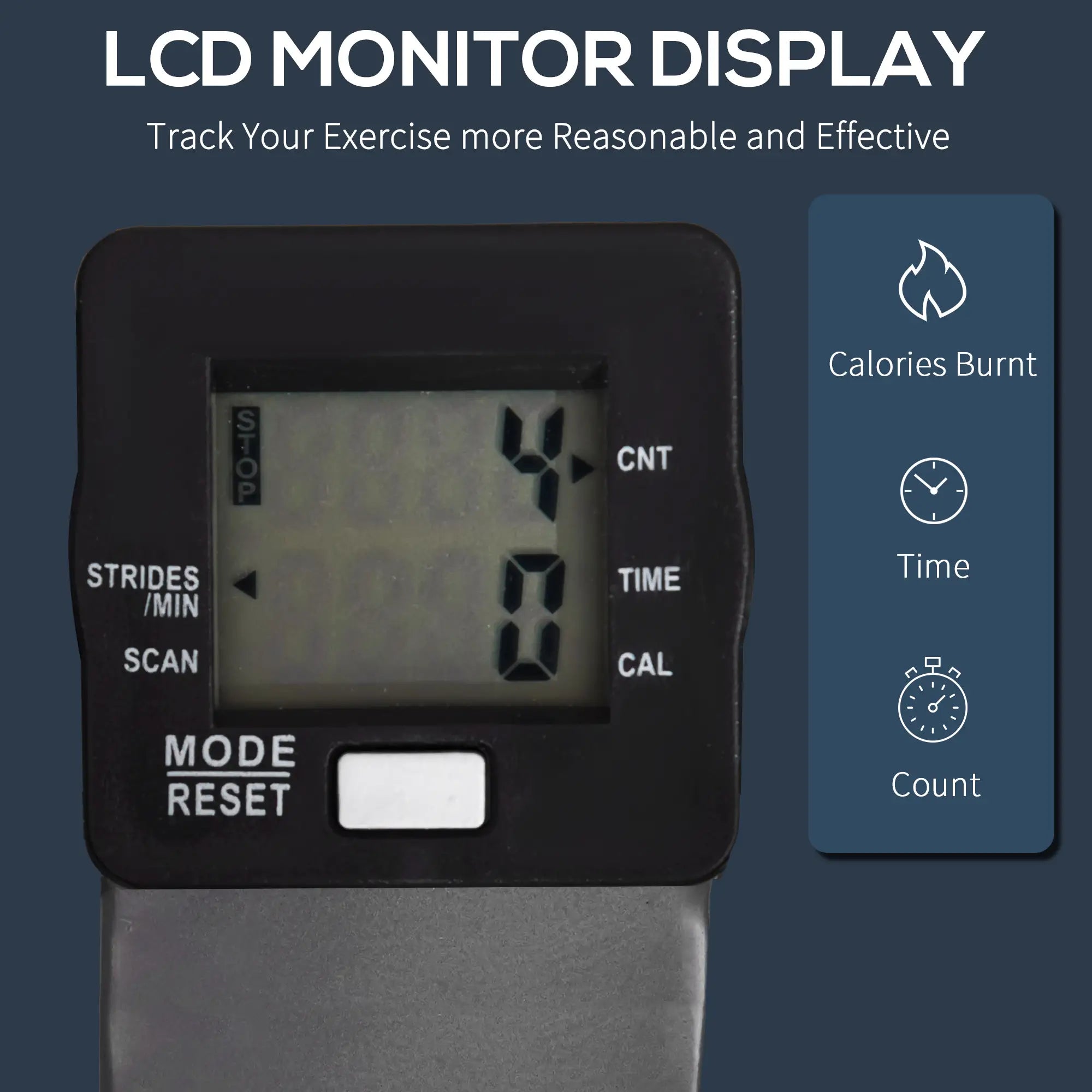 Twist Stair Stepper, Hydraulic Resistance, LCD Display, Silver Aerobic Equipment at Gallery Canada