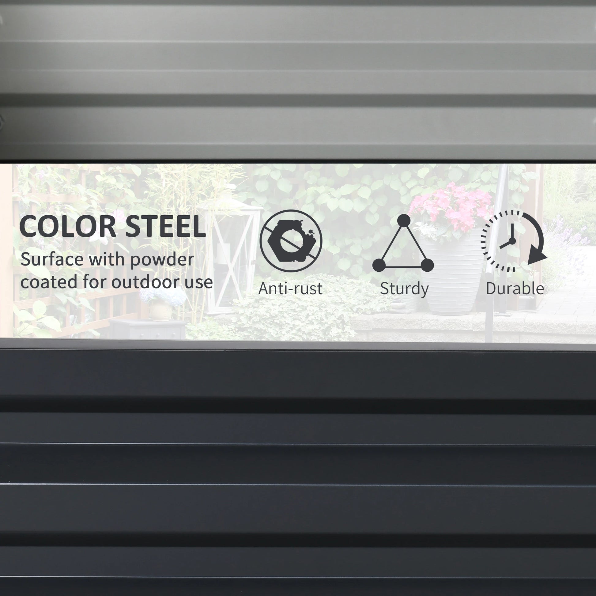 2' x 2' x 1' Raised Garden Bed, 2-Pieces, Color Steel Frame, Grey Galvanized Planter Boxes at Gallery Canada