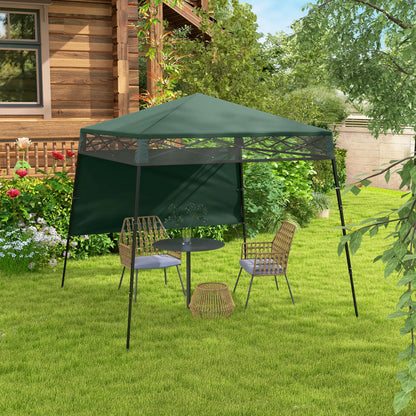 7' x 7' Pop Up Canopy Gazebo Tent, Adjustable Legs, Green Pop Up Canopies at Gallery Canada