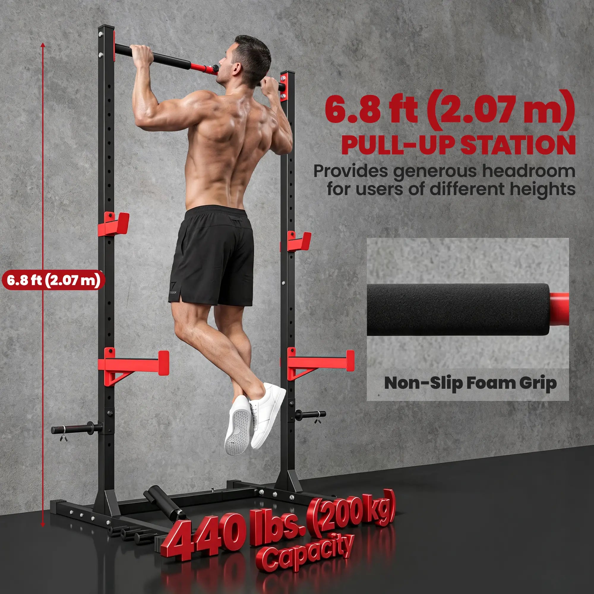 Power Cage Squat Rack, 1100 lb Capacity, Adjustable Power Towers at Gallery Canada