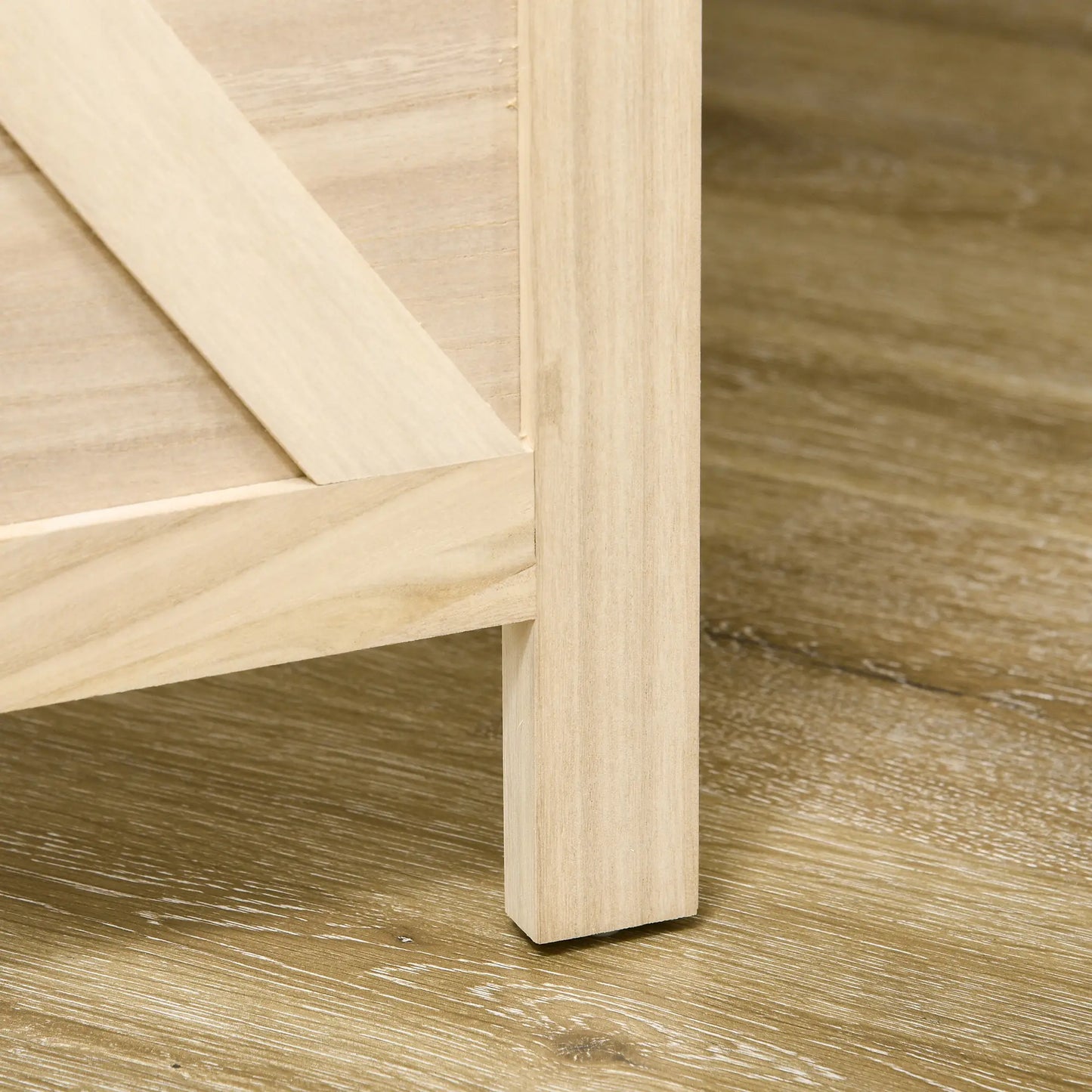 4.7' Wooden Room Divider, Folding Privacy Screen, Natural Room Dividers at Gallery Canada