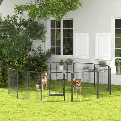 Dog Playpen with Gate, 12 Panels, 31.5"H Houses, Kennels & Pens at Gallery Canada