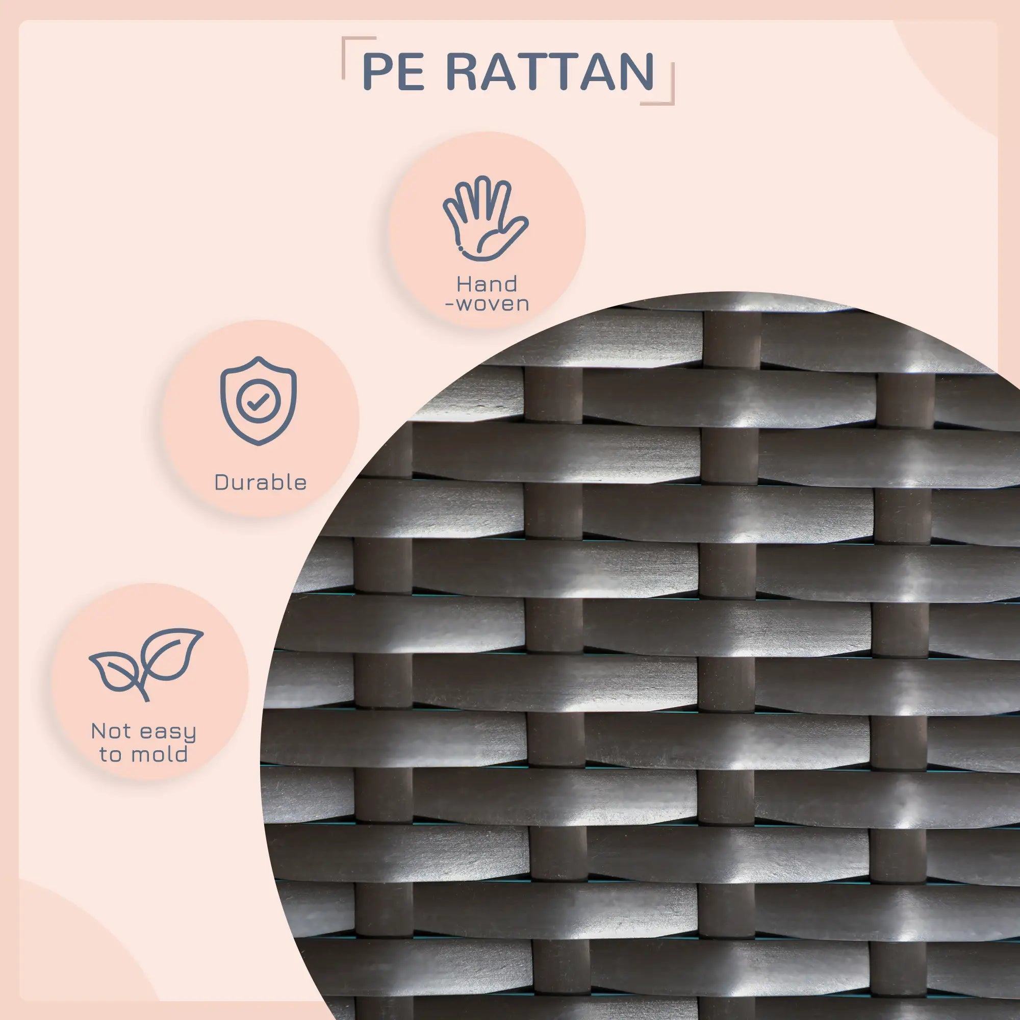 Outdoor Wicker Dog House, Soft Cushion Washable Cover, Medium Large, Blue Houses, Kennels & Pens at Gallery Canada