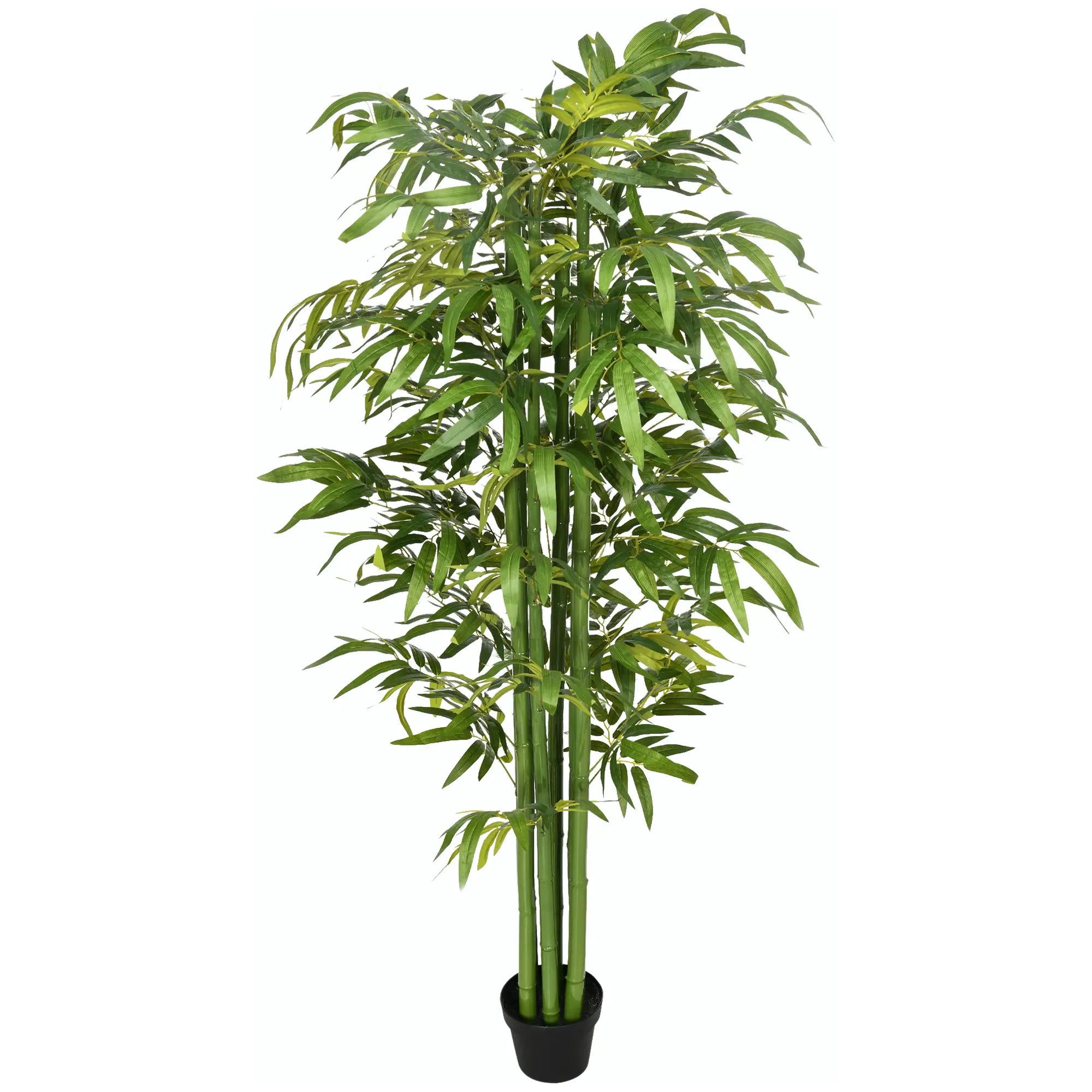 6 FT Artificial Bamboo Tree in Pot, Home Office Decor, Green Artificial Trees Green at Gallery Canada
