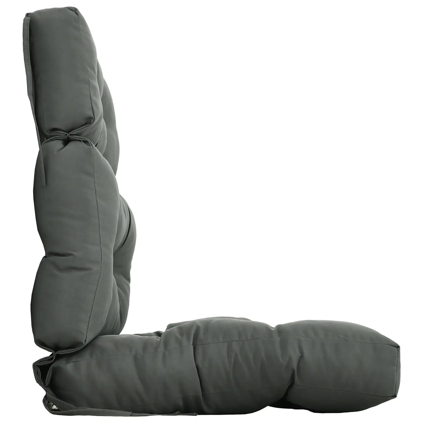 Outdoor Patio Chair Cushion, Tufted with Thick Filling, Dark Grey Patio Chair Cushions at Gallery Canada