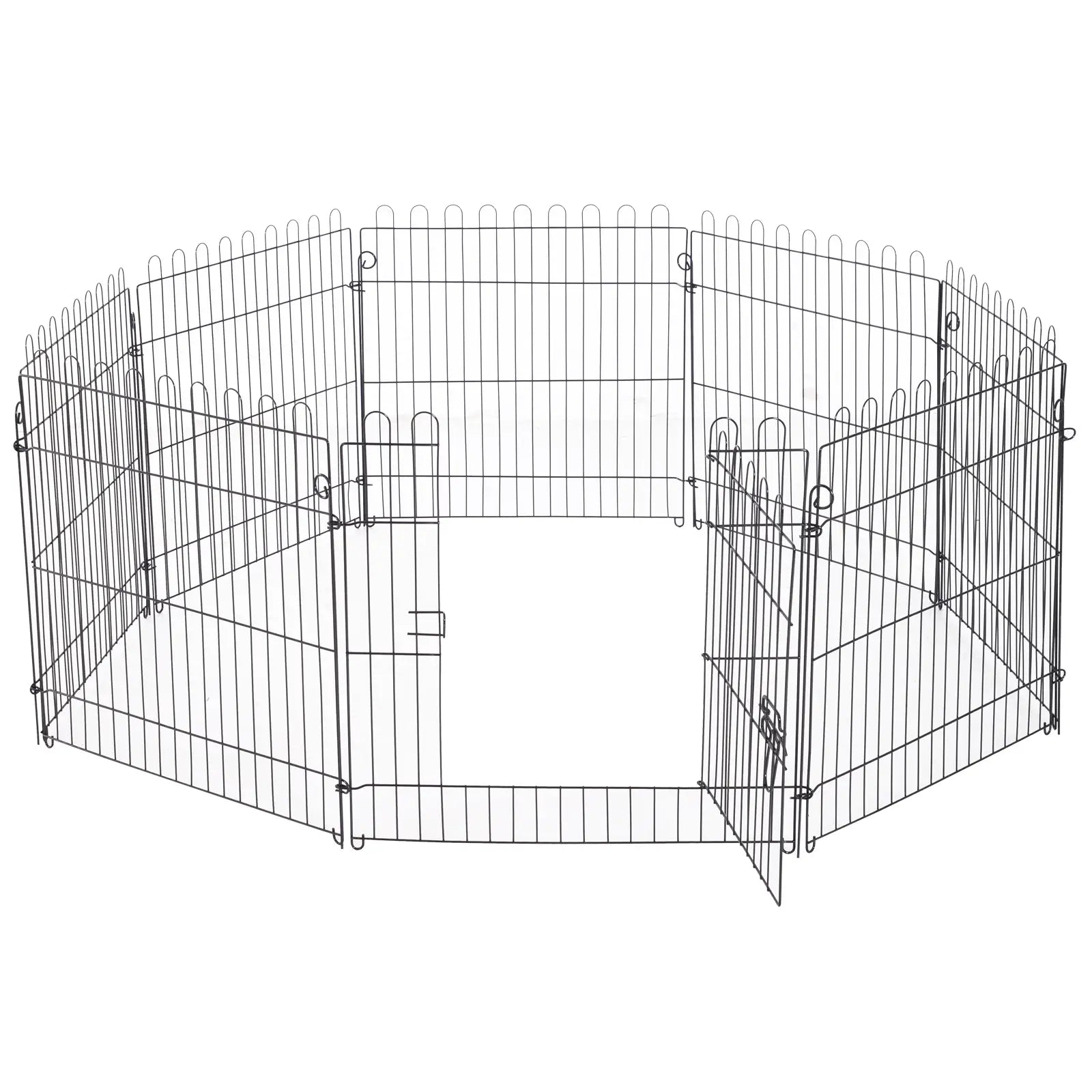 24inch 8-Panel Foldable Dog Playpen, Black Houses, Kennels & Pens at Gallery Canada