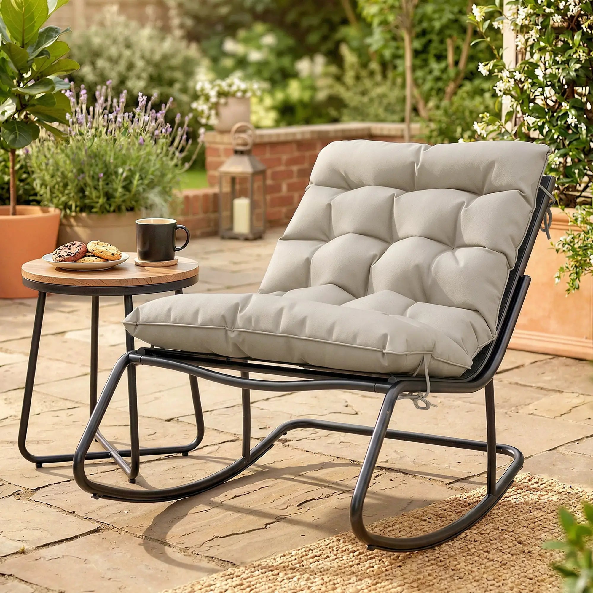 Oversized Rocking Patio Chair With 25