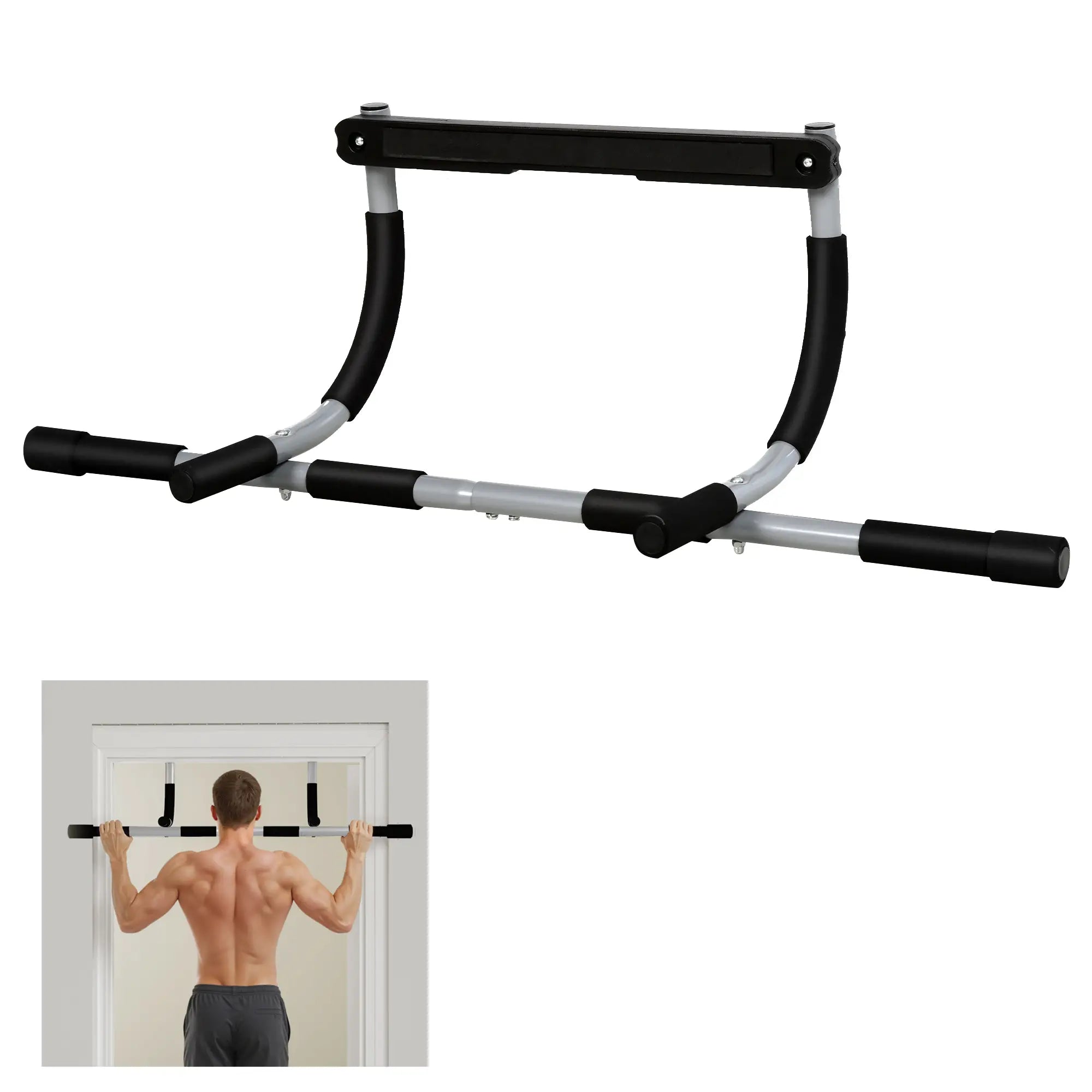 Doorway Pull-Up Bar, Home Fitness Horizontal Chin-Up Bar, Grey Strength Training Equipment at Gallery Canada