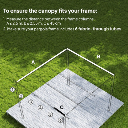 Retractable Pergola Canopy, 10' x 10', Beige Gazebo Canopy Replacement at Gallery Canada