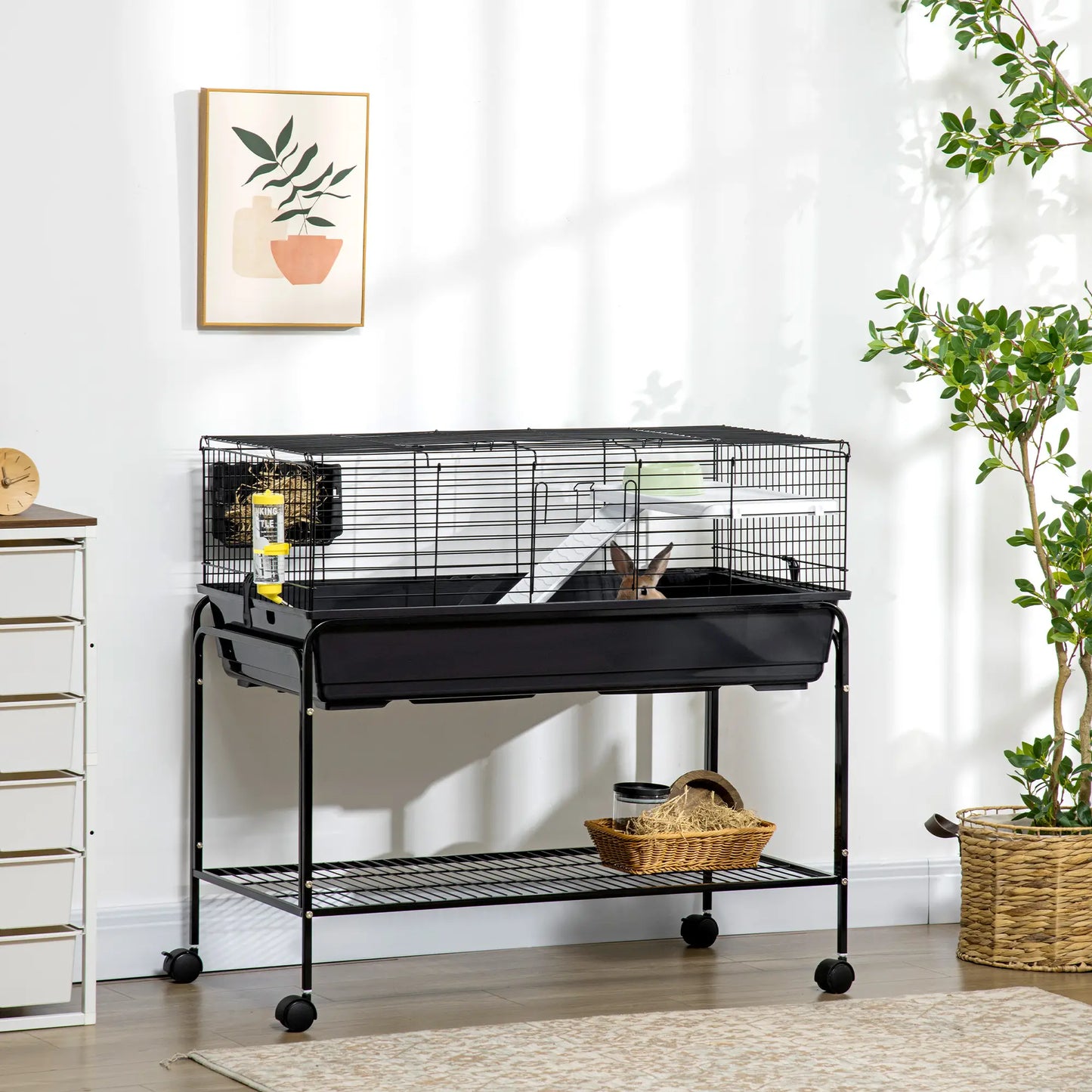 Small Animal Cage, Rolling Rabbit Hutch, Deluxe Pet Habitat Houses & Habitats at Gallery Canada