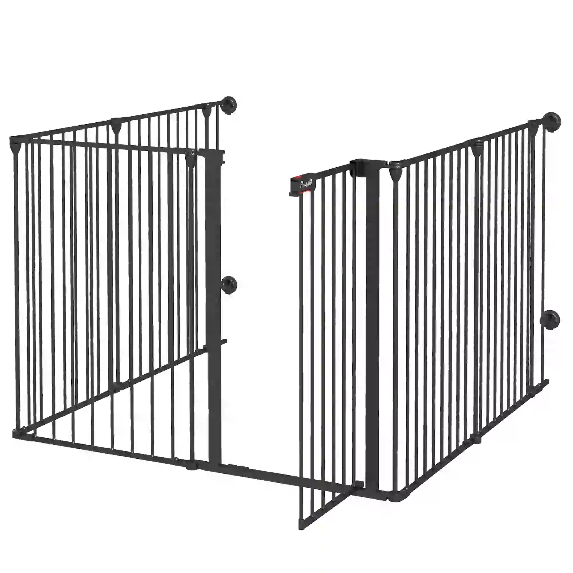 Adjustable Dog Playpen, Puppy Fence Indoor, 6-Panel, 35''H Houses, Kennels & Pens Black at Gallery Canada