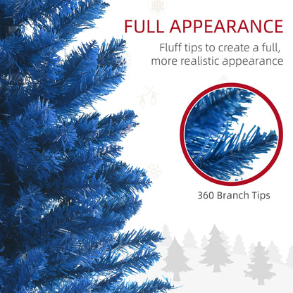 6ft Pencil Christmas Tree, Skinny Artificial, Deep Blue Pencil Christmas Trees at Gallery Canada