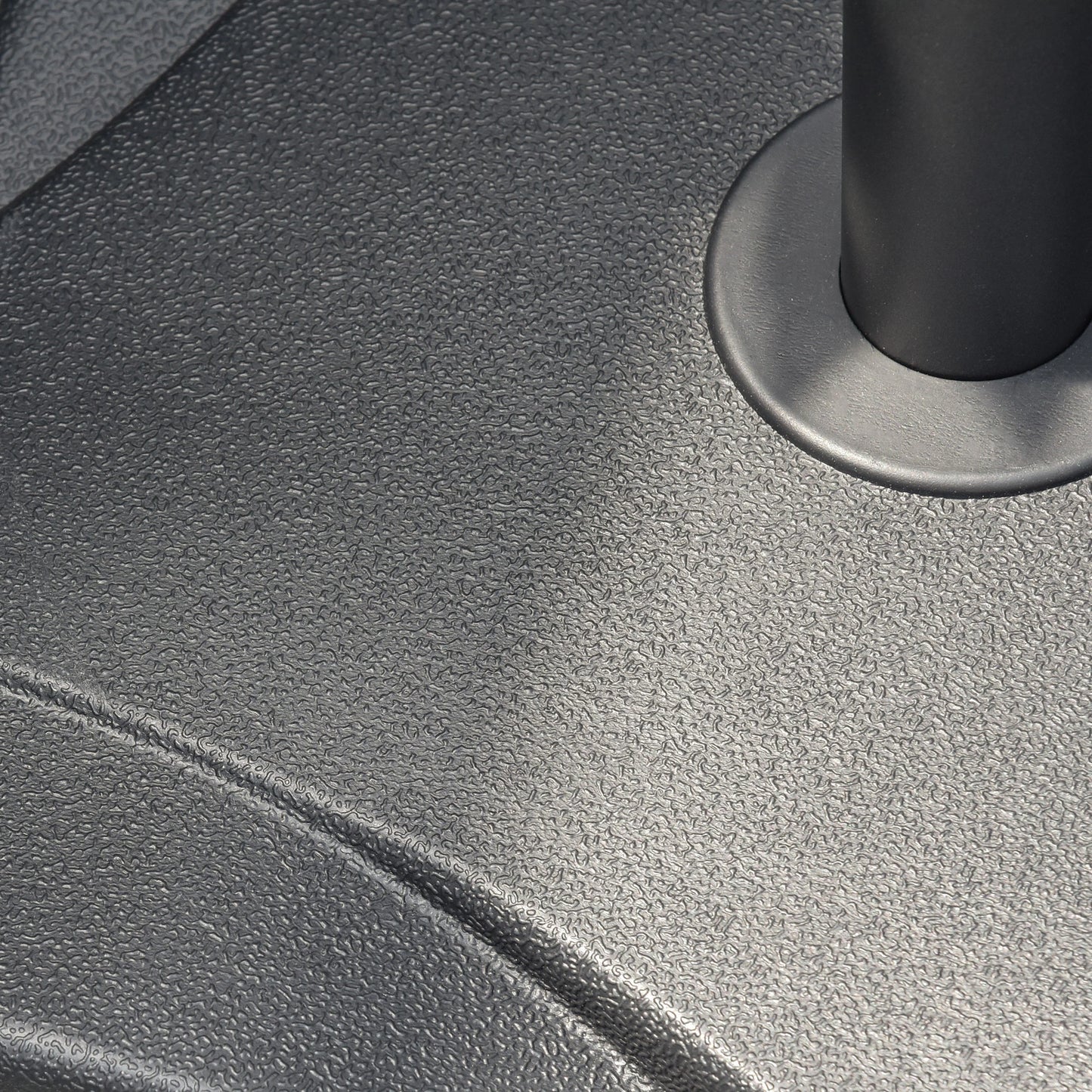 Outdoor Square Cement Parasol Base, Fits Φ1.3", Φ1.5", Φ2.0" Pole, Black Umbrella Bases at Gallery Canada