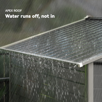 8' x 6' Outdoor Storage Shed, Metal Garden Shed, Dark Grey Sheds at Gallery Canada