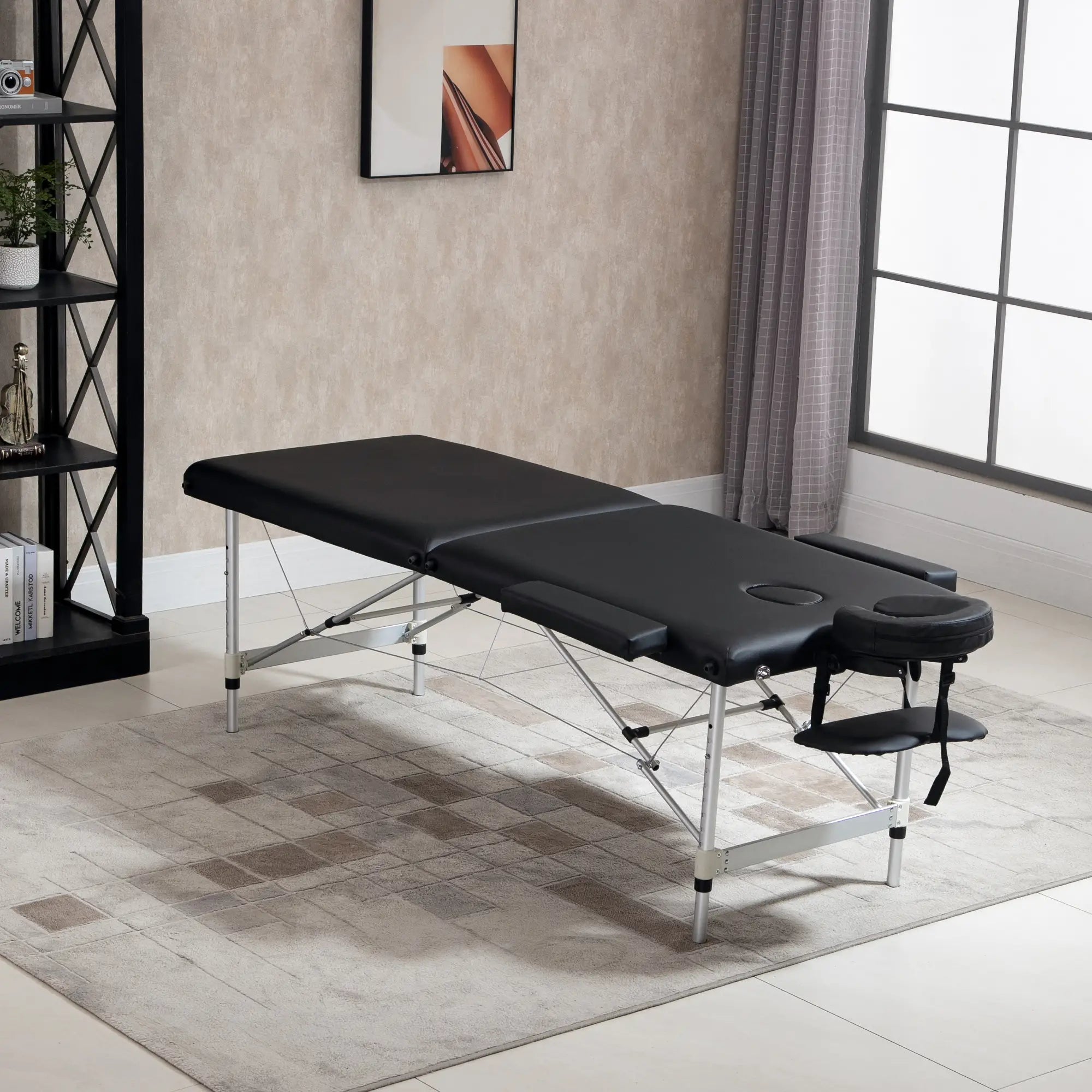 83 Foldable Massage Table, Salon SPA Facial Couch, Tattoo Bed, Black Portable Massage Tables at Gallery Canada