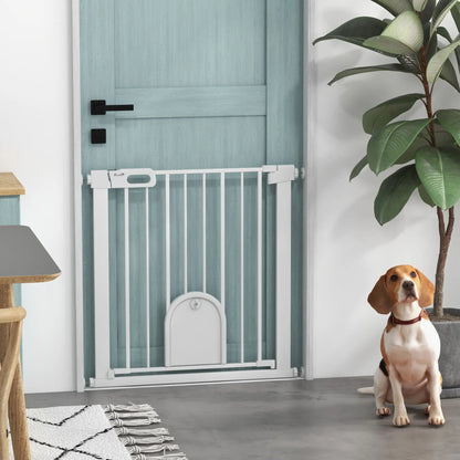 30"-32" Extra Wide Pet Gate, Small Door, 30"H, White Houses, Kennels & Pens at Gallery Canada