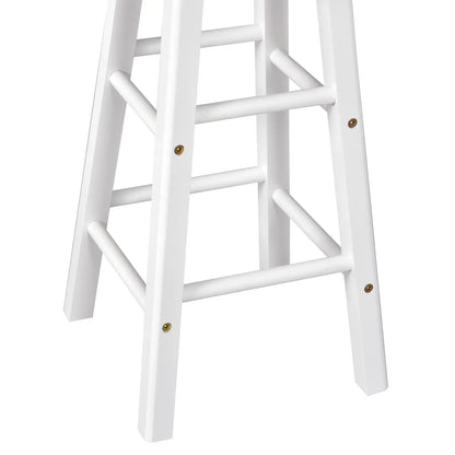 3 Piece Kitchen Cart Set, Drop Leaf Table, 2 Stools, Rolling Wheels, Wood, White Kitchen Islands & Kitchen Carts at Gallery Canada