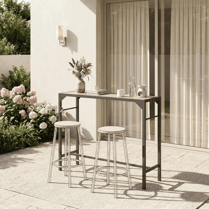 Bar Height Outdoor Table With Bottle Opener, 47.2" x 15" x 39" Patio Dinning Tables at Gallery Canada