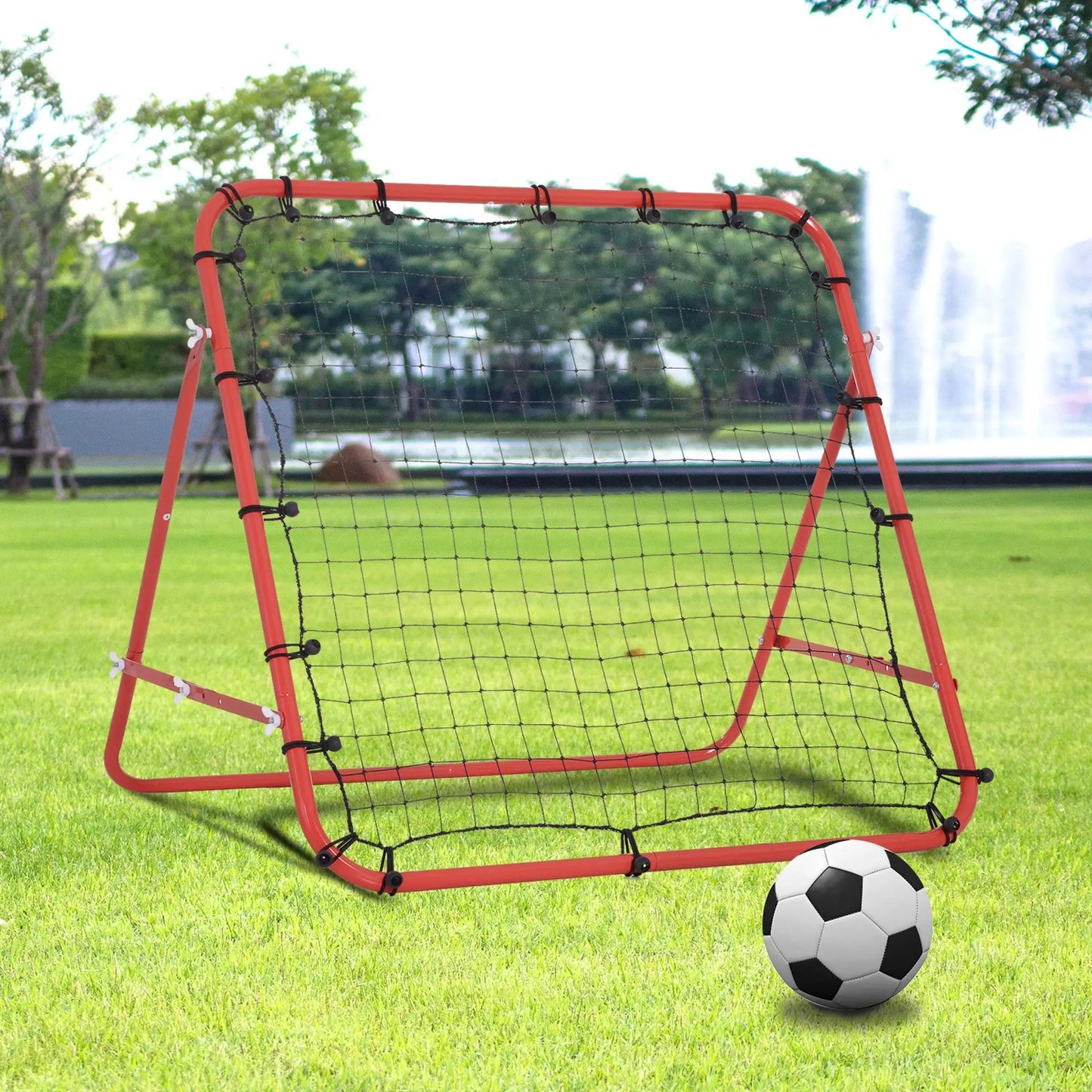 Volleyball Rebounder Net, Football Training Aid, Kickback Target, Red Football at Gallery Canada