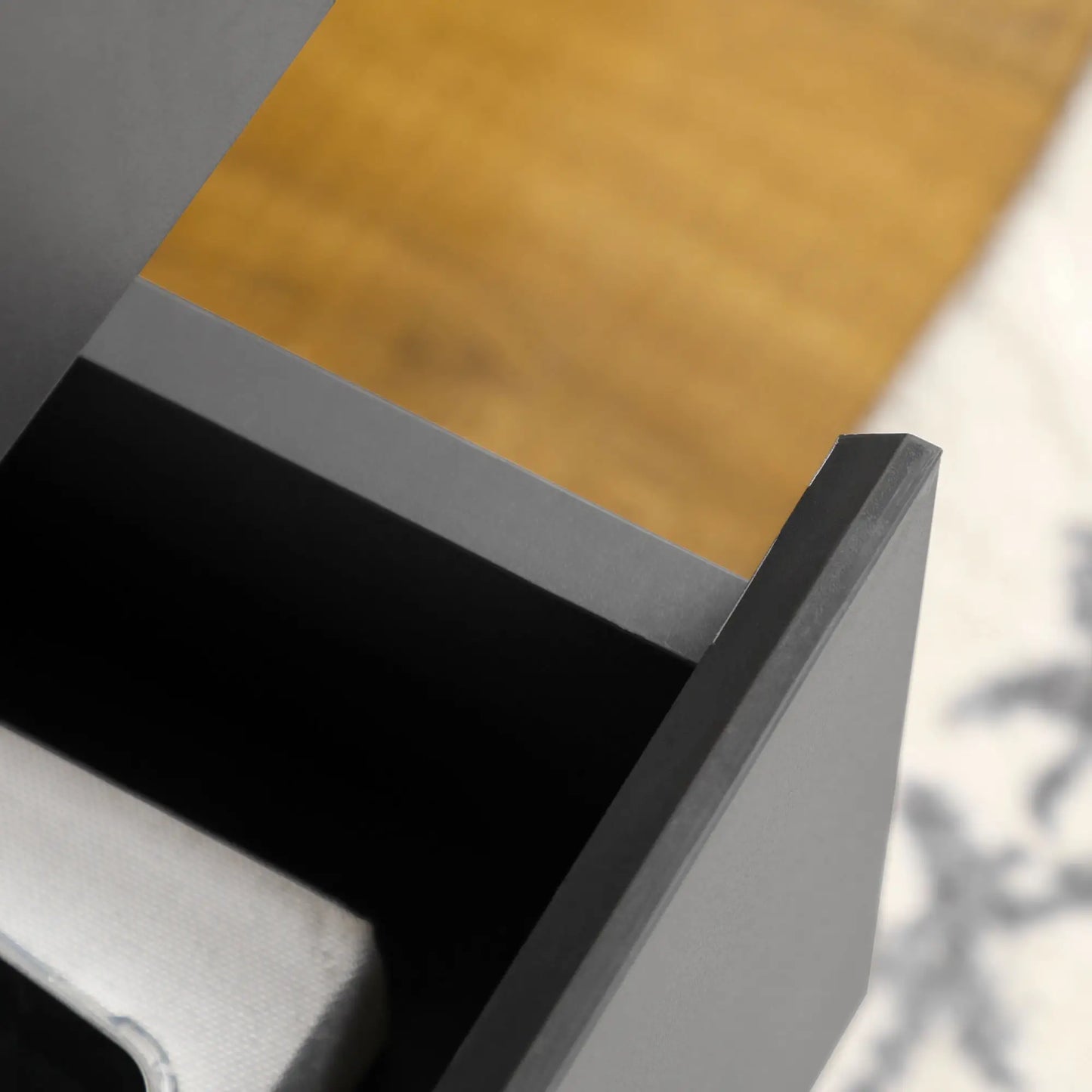 Sideboard Buffet Cabinet, Adjustable Shelves, Dark Grey Bar Cabinets at Gallery Canada