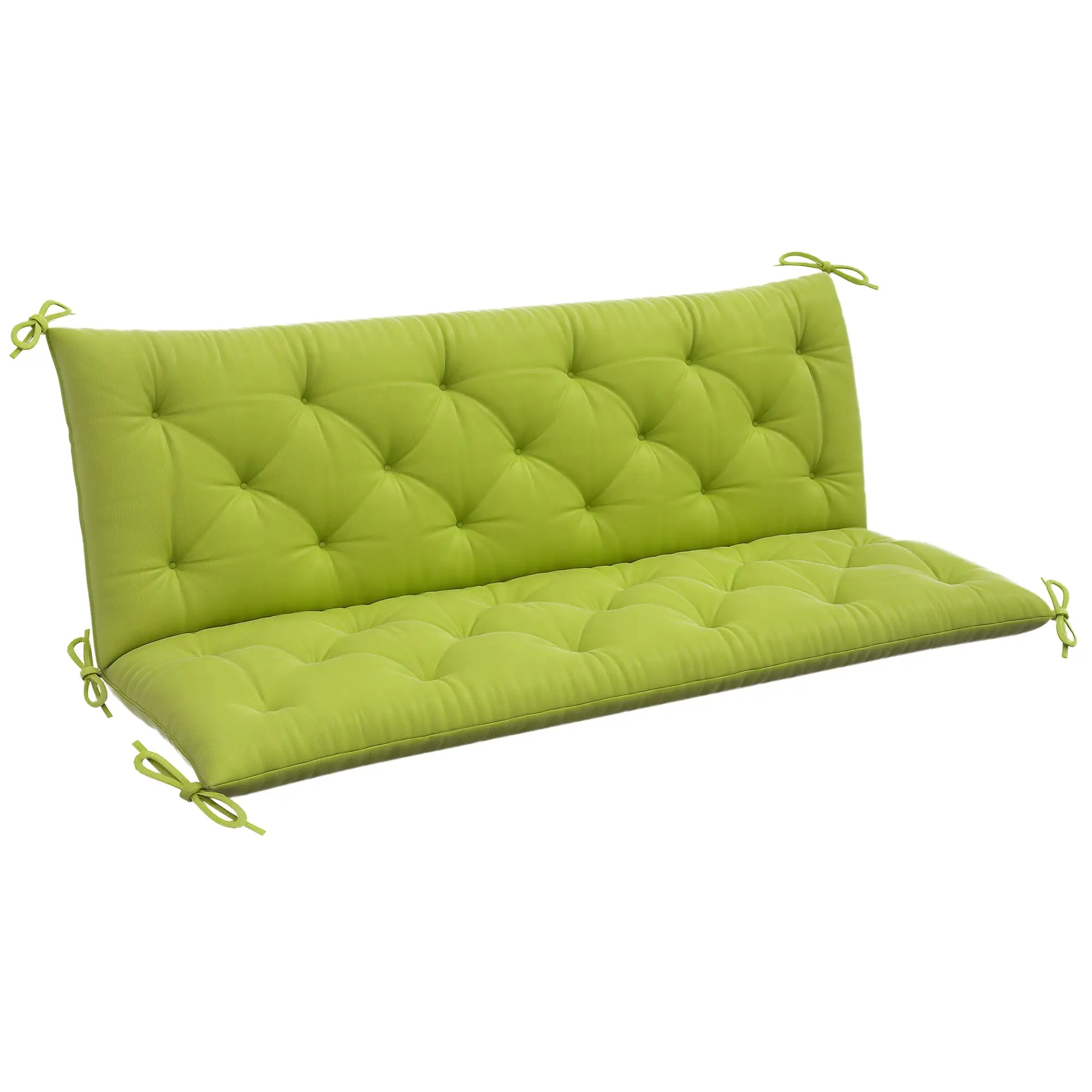 3-Seater Outdoor Bench Swing Cushions, Light Green Patio Chair Cushions Light Green at Gallery Canada