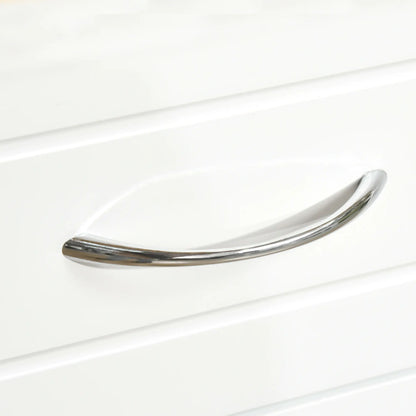 Kitchen Cart with Storage, Bamboo Countertop, Drawers, White Kitchen Islands & Kitchen Carts at Gallery Canada