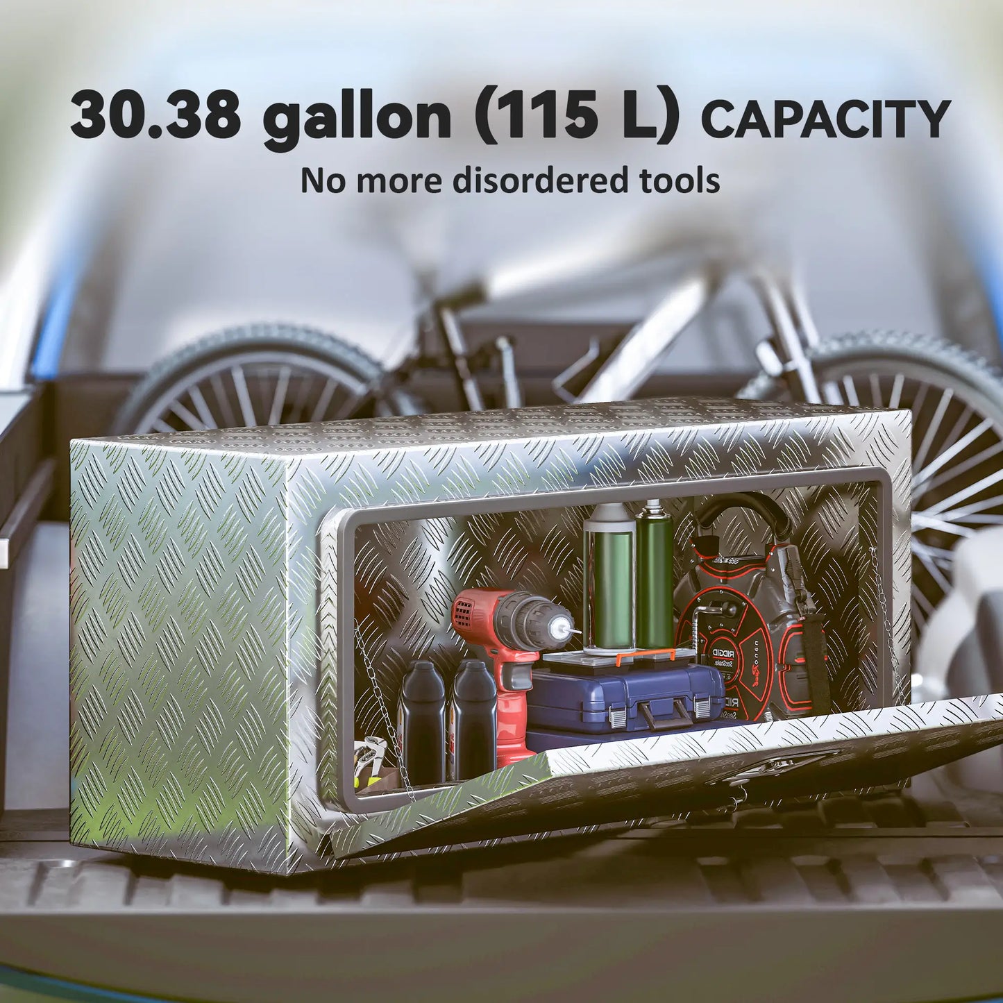 Heavy Duty Aluminum Tool Box, 36 Inch, Waterproof Storage Chest Tool Organizers at Gallery Canada