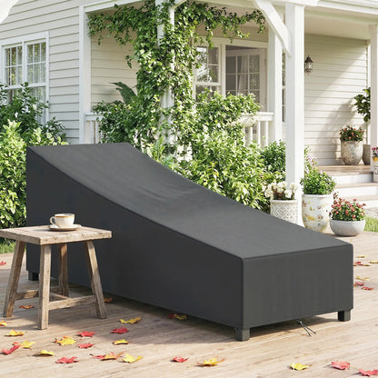 Waterproof Patio Lounge Chair Cover, 420D Outdoor, Black Patio Furniture Covers at Gallery Canada