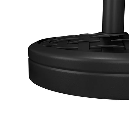 40lbs. Concrete Umbrella Base, Rattan Effect, Heavy Duty, Black Umbrella Bases at Gallery Canada