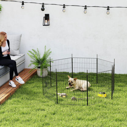 Heavy Duty Dog Playpen, 23.6" High, 8 Panels, Black Dog PlayPens at Gallery Canada