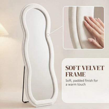 64" X 24" Full Length Mirror, Arched Velvet Frame Full Length Mirrors at Gallery Canada