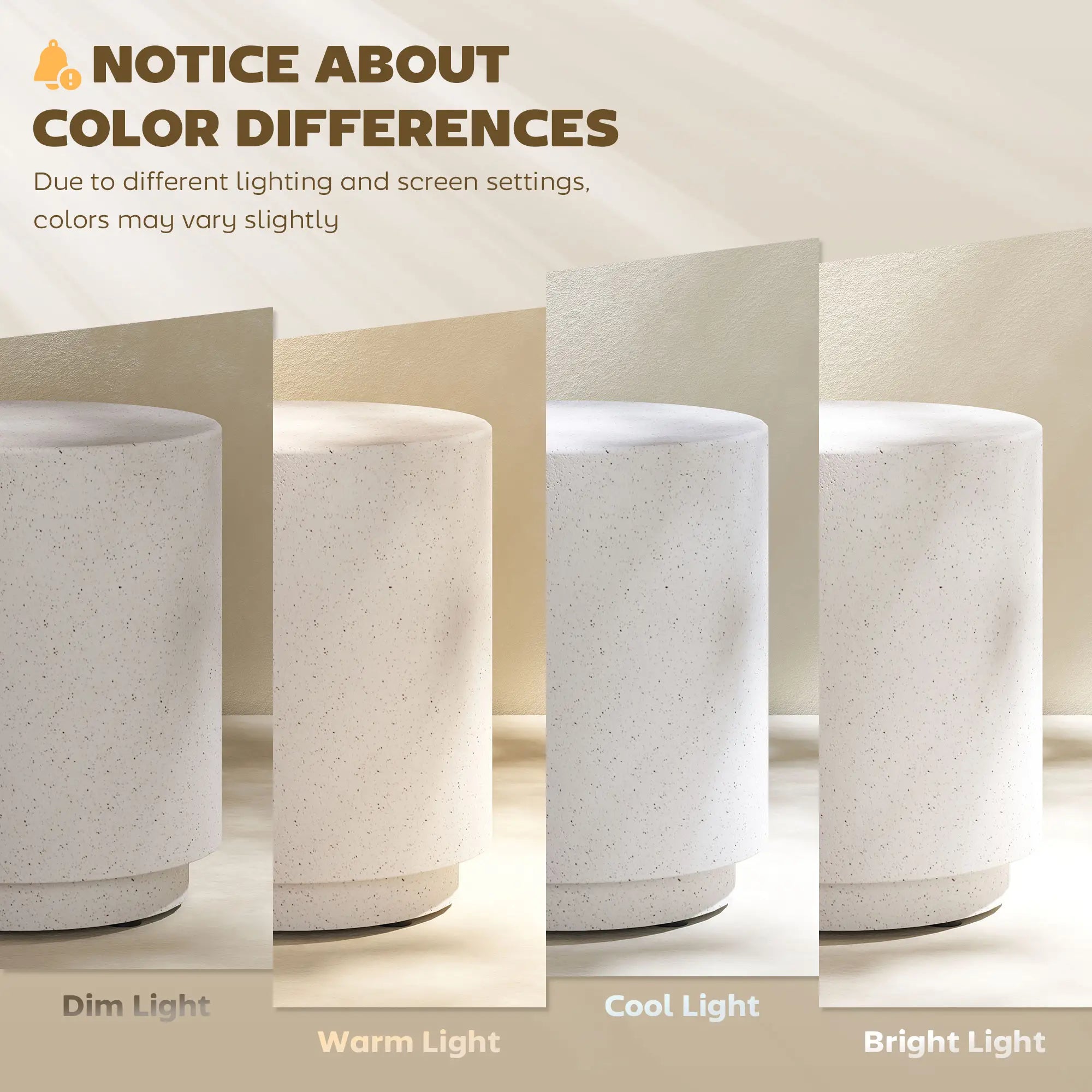 Terrazzo Finish Side Table, 17