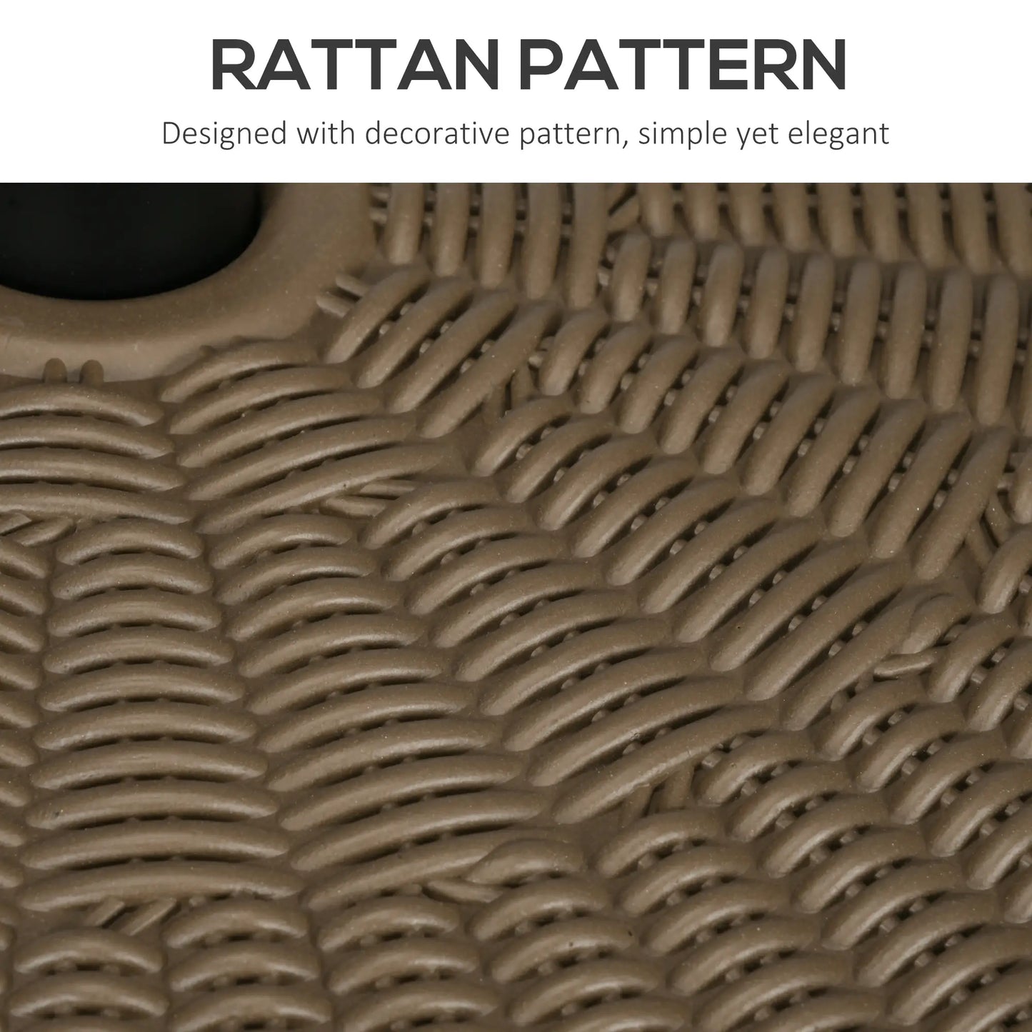 Heavy Duty Fillable Umbrella Base, Round Parasol Stand, Brown Umbrella Bases at Gallery Canada