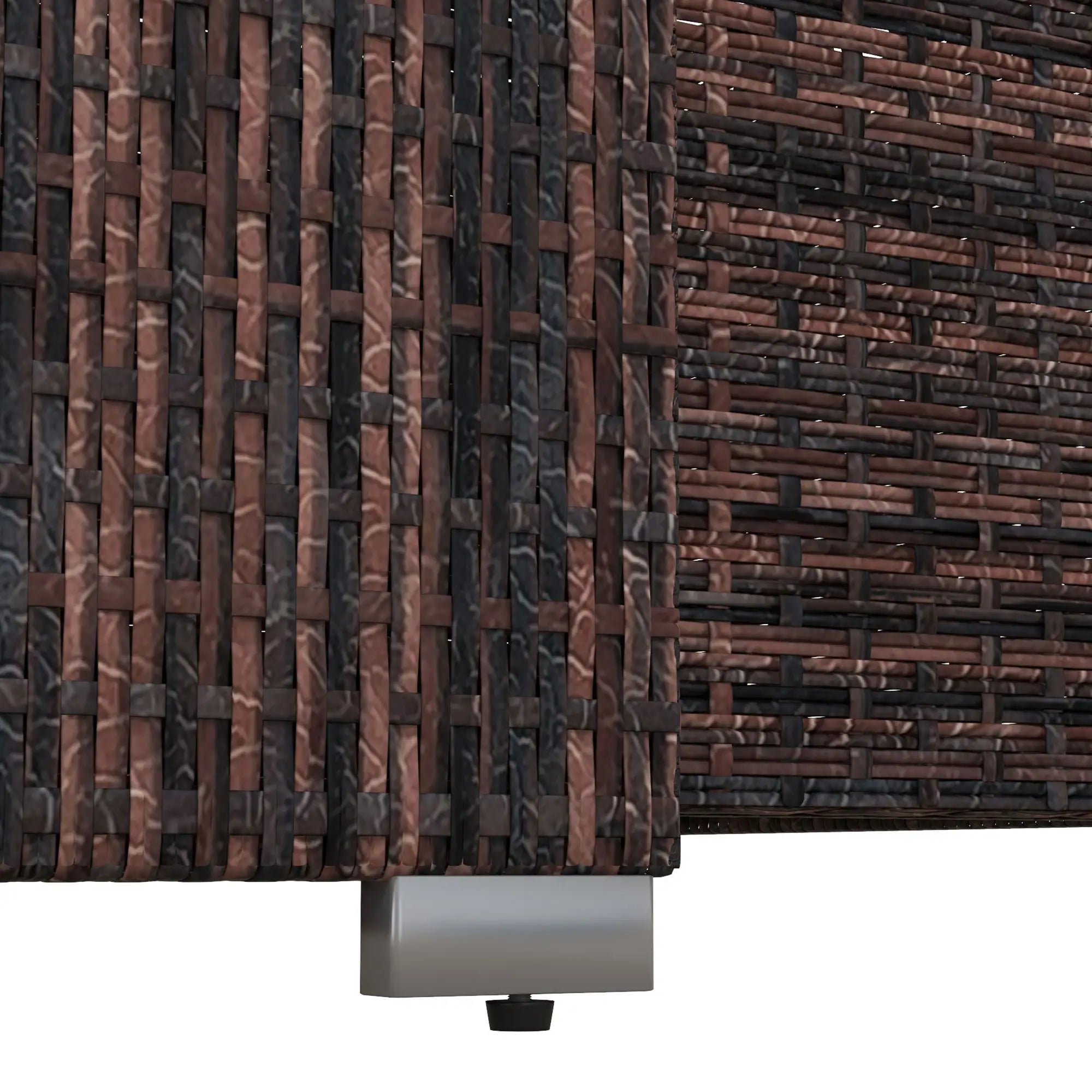 Outdoor Storage Cabinet, Rattan Wicker Pool Towel Organizer, Mixed Brown, Brown Patio Storage Boxes at Gallery Canada