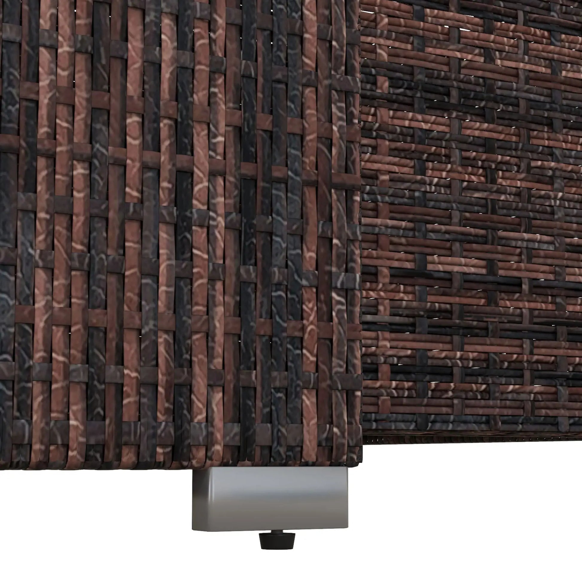 Outdoor Storage Cabinet, Rattan Wicker Pool Towel Organizer, Mixed Brown, Brown Patio Storage Boxes at Gallery Canada