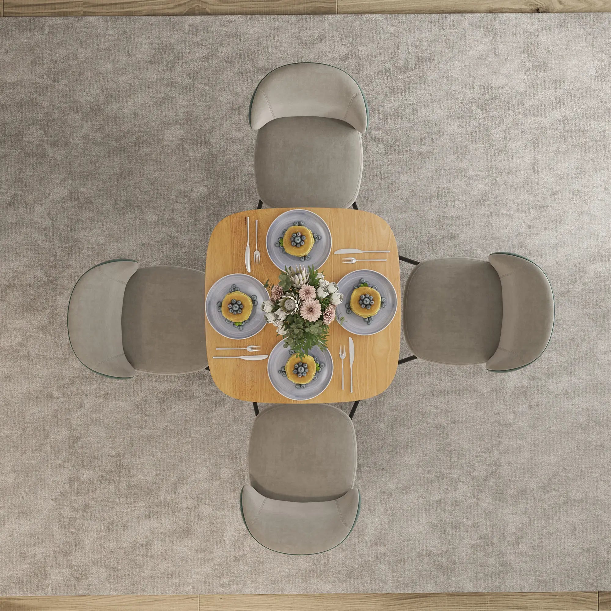 Modern Dining Table For 4, 27.6