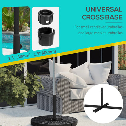 Universal Cross Brace Stand, Small Offset Or Large Market Umbrella, Black Umbrella Bases at Gallery Canada
