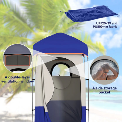 Camping Shower Tent, Portable Privacy Shelter, Blue Camping Tents at Gallery Canada