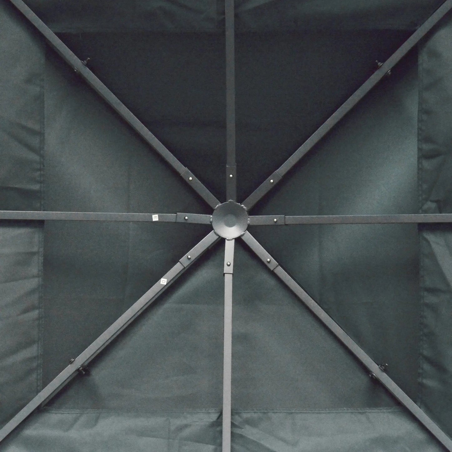 10' x 10' Square 2-Tier Gazebo Canopy, Charcoal Grey Gazebo Canopy Replacement at Gallery Canada