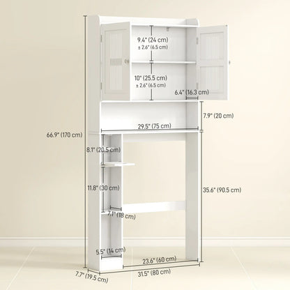 Over Toilet Storage Cabinet, Adjustable Shelf, Toilet Paper Holder Bathroom Cabinets at Gallery Canada