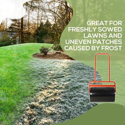 Heavy Duty Lawn Roller, 20" Push Tow Sod Roller, Grass Flattener, Red Lawn Rollers at Gallery Canada