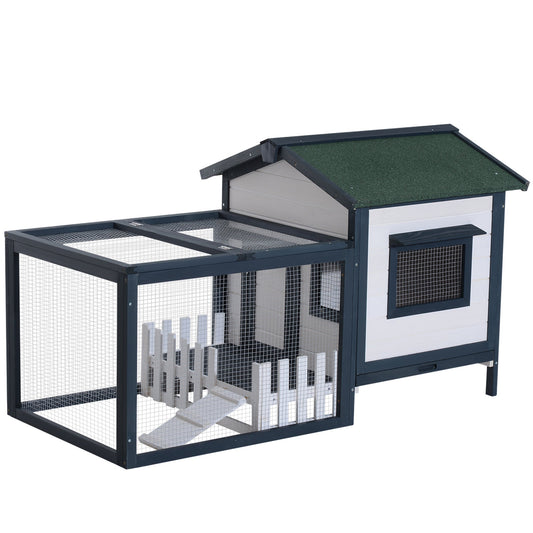 59" x 31" x 33" Wooden Rabbit Hutch Bunny Cage Pet House Chicken Coop Poultry w/ Fence Run at Gallery Canada