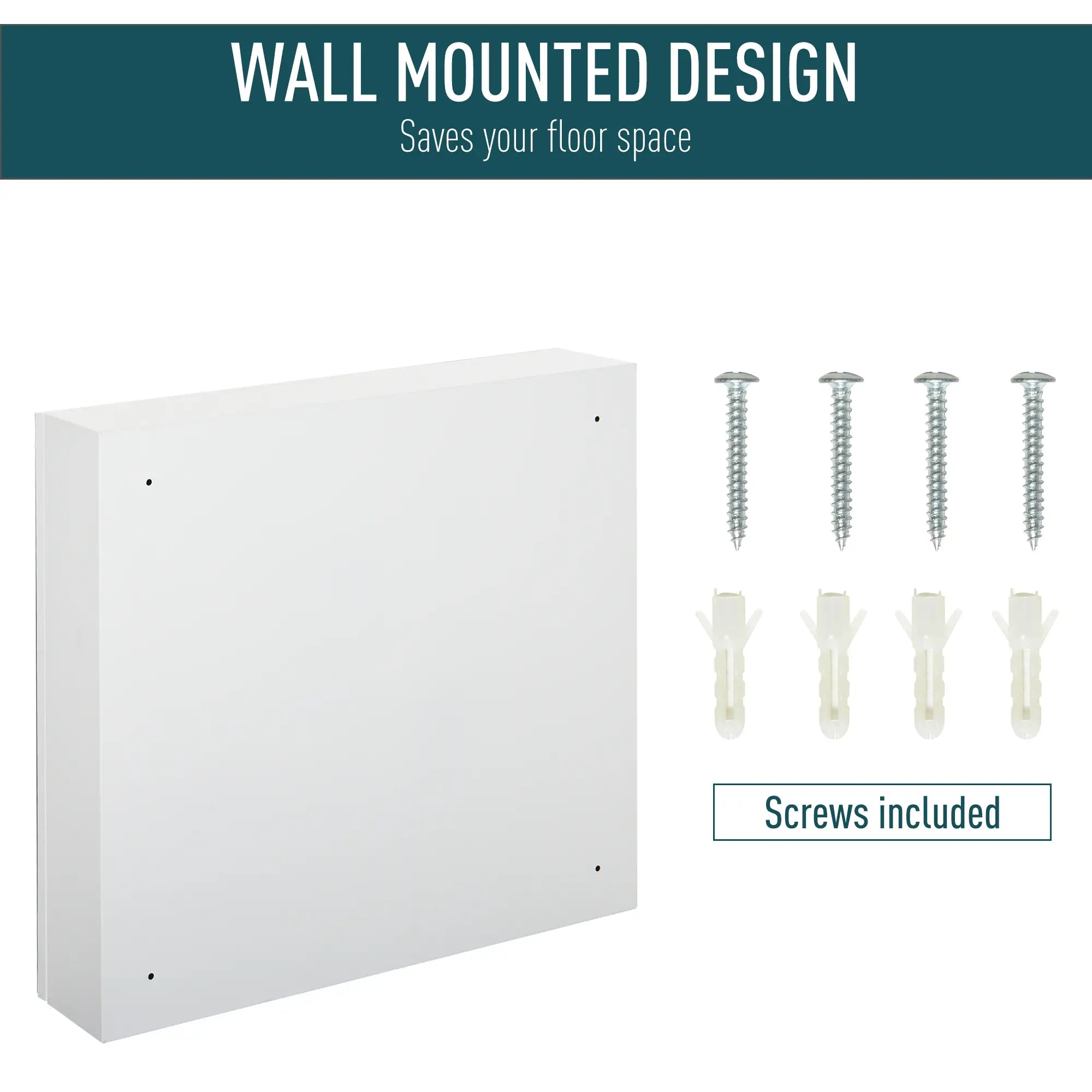 Wall Mounted Mirror Cabinet, Bathroom Medicine, 2 Doors, 3-Tier Shelving, White Mirror Medicine Cabinets at Gallery Canada