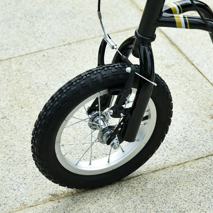 Dual Brakes Kick Scooter, 12-Inch Inflatable Wheel, Age 5+, Black Scooters at Gallery Canada