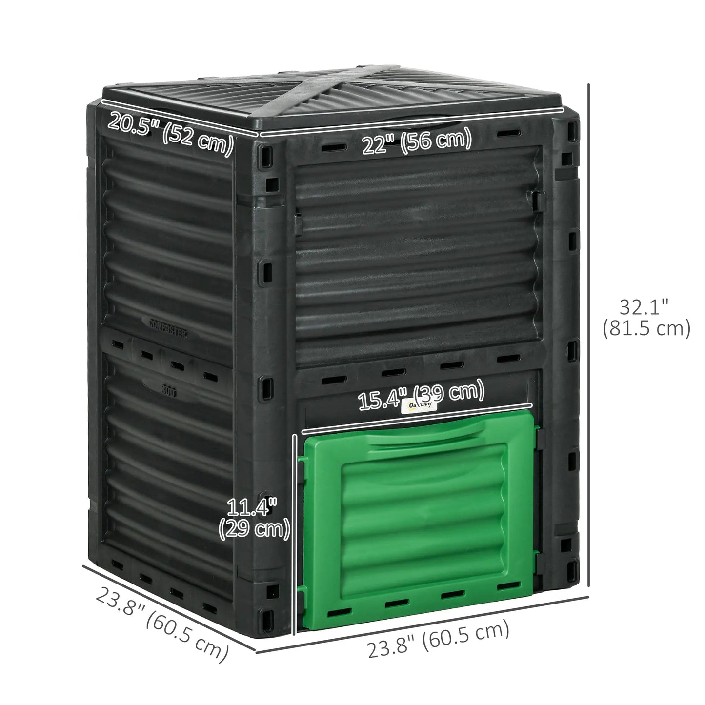 Outdoor Compost Bin, Fast Soil Creation, 80 Gallon, Green Outdoor Compost Bin at Gallery Canada