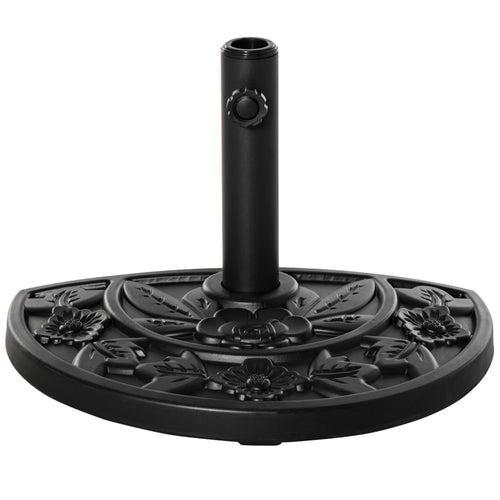 20 lb Heavy Duty Umbrella Base, Outdoor Concrete Stand, Black
