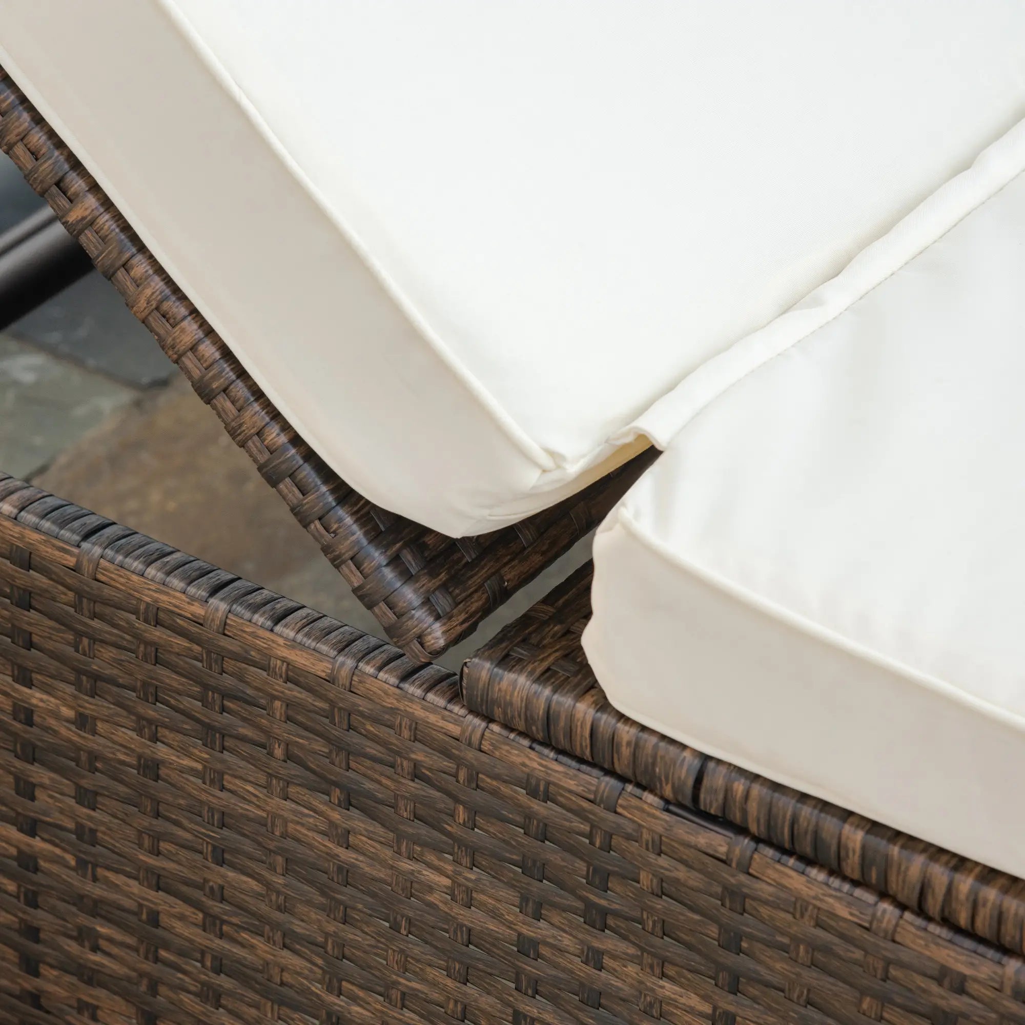 9 Piece Wicker Patio Set, Cream White Patio Furniture Sets at Gallery Canada