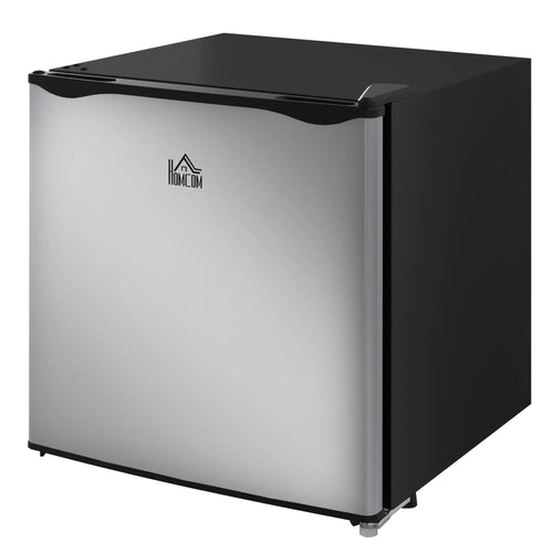 1.1 Cu. Ft. Mini Freezer, Compact Upright, Reversible Door, Removable Shelf, Adjustable Temperature, Silver