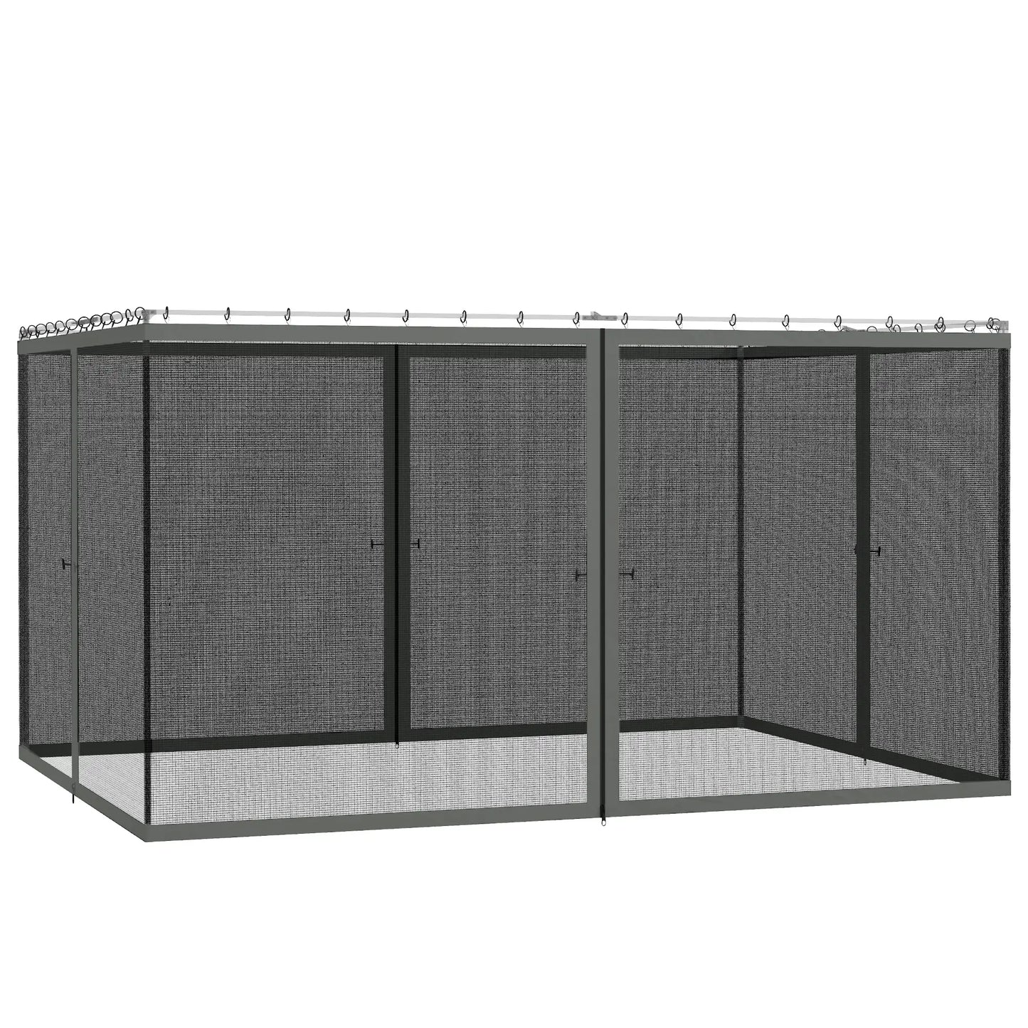 Replacement Mosquito Netting, Gazebo 10' x 13', Black Screen Walls, Zippers, Black Gazebos at Gallery Canada